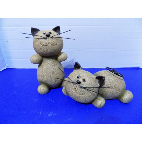 NEW Cat Kitty Figurines Statue Cats - Picture 3 of 3